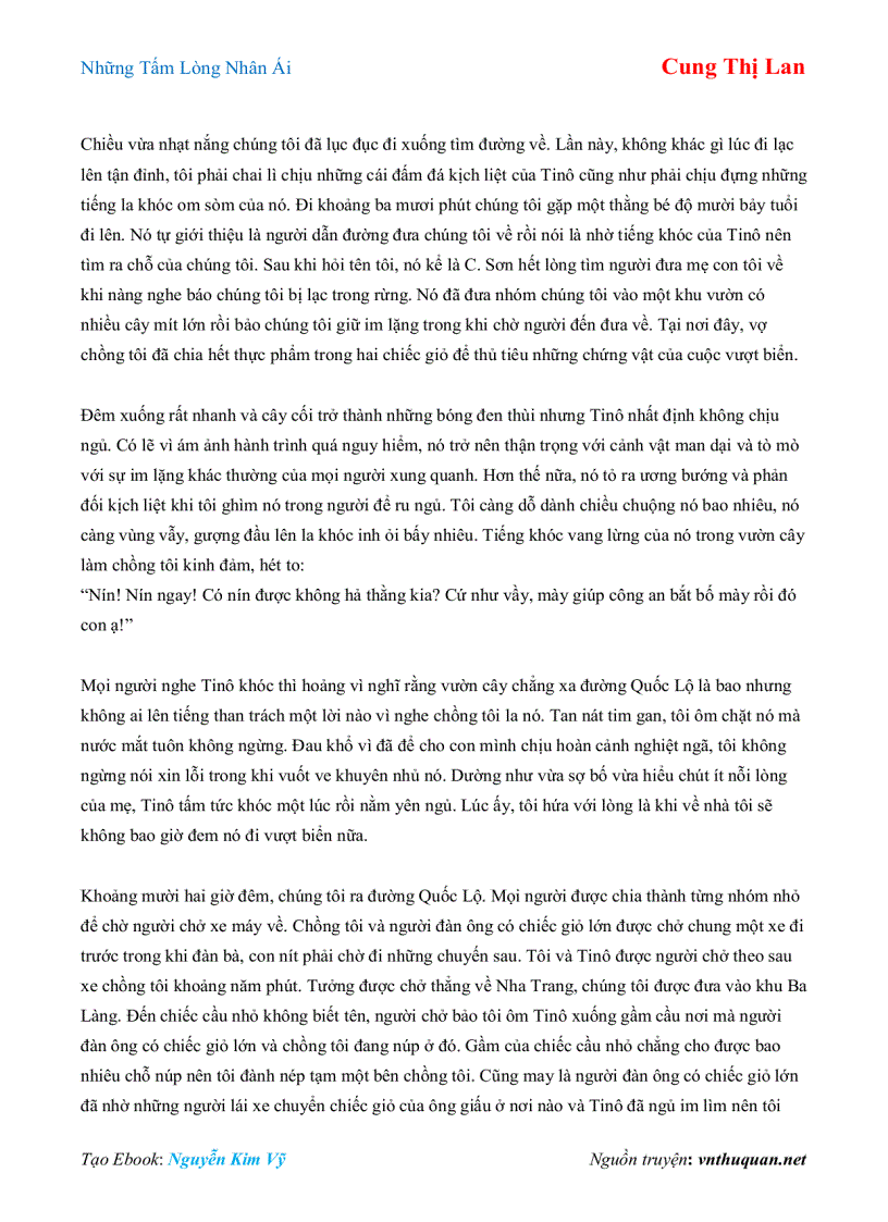 image for page Ebook Những Tấm Lòng Nhân Ái Cung Thị Lan