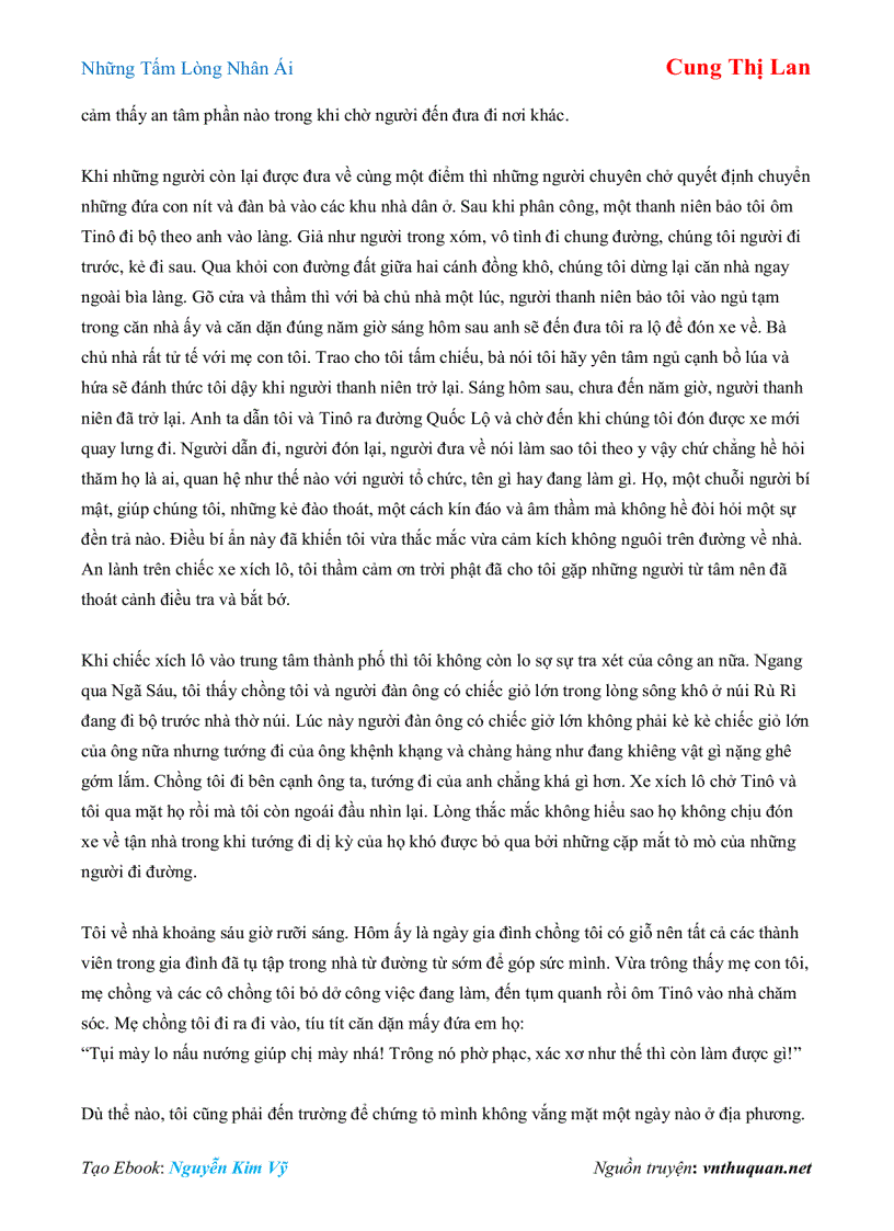 image for page Ebook Những Tấm Lòng Nhân Ái Cung Thị Lan