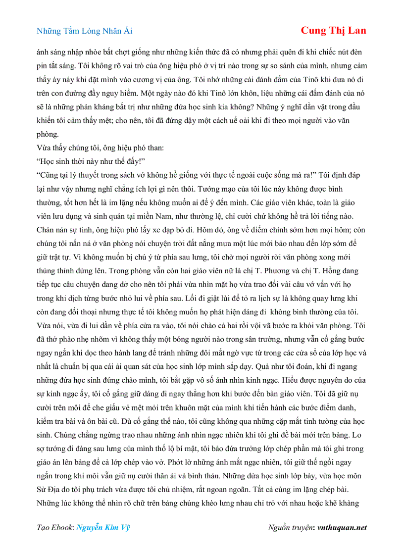 image for page Ebook Những Tấm Lòng Nhân Ái Cung Thị Lan