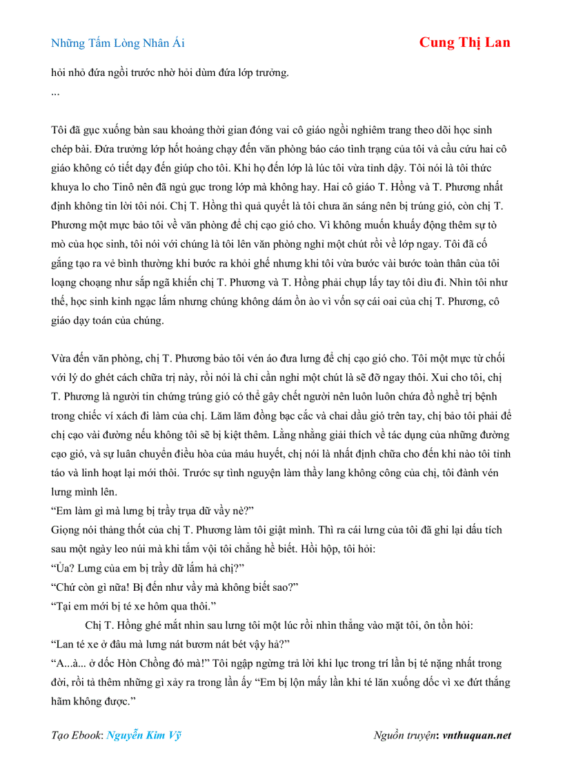 image for page Ebook Những Tấm Lòng Nhân Ái Cung Thị Lan