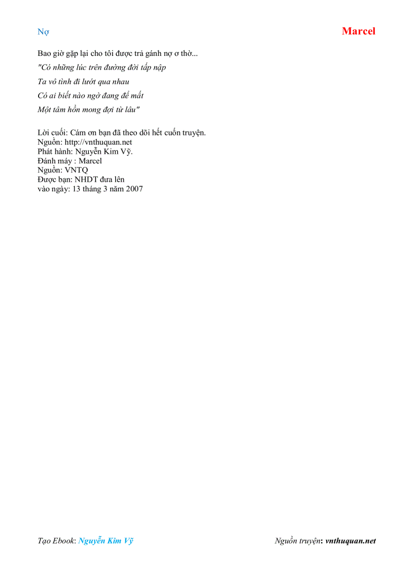 image for page Ebook Nợ Marcel