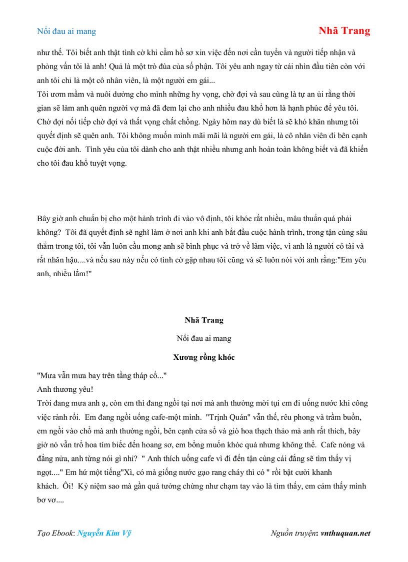 image for page Ebook Nổi đau ai mang Nhã Trang