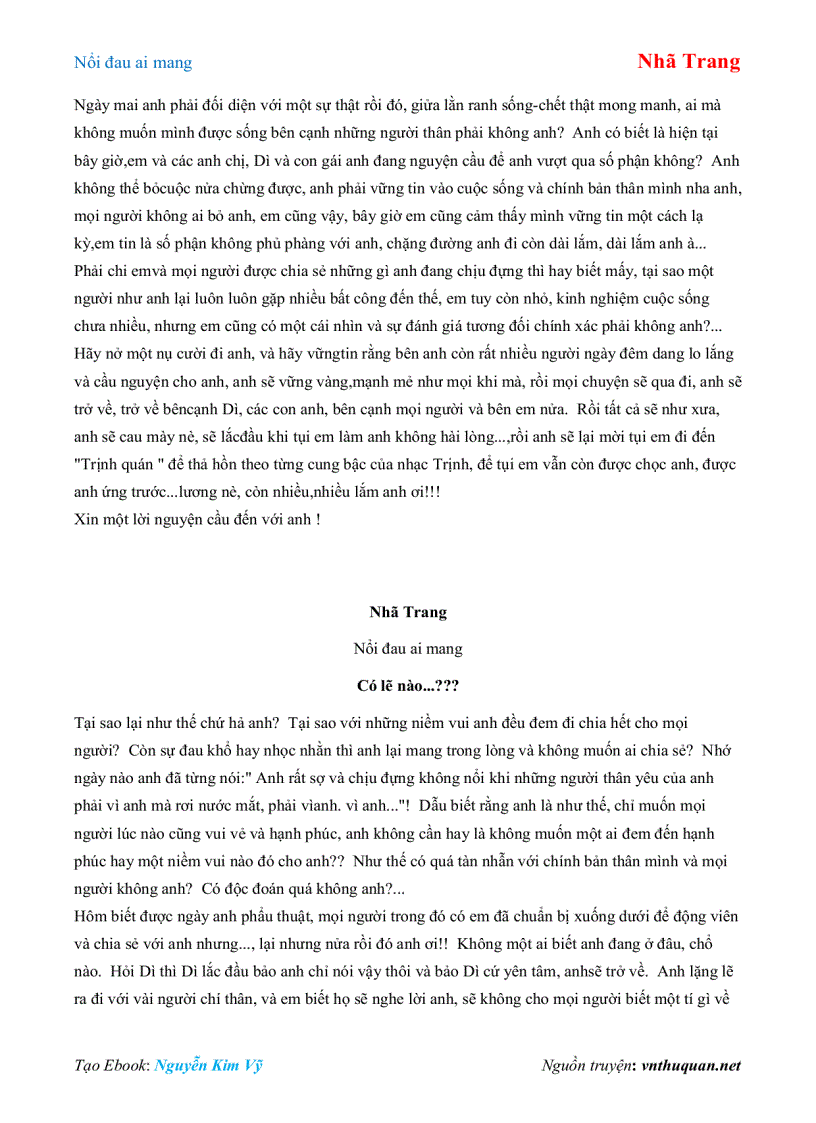image for page Ebook Nổi đau ai mang Nhã Trang