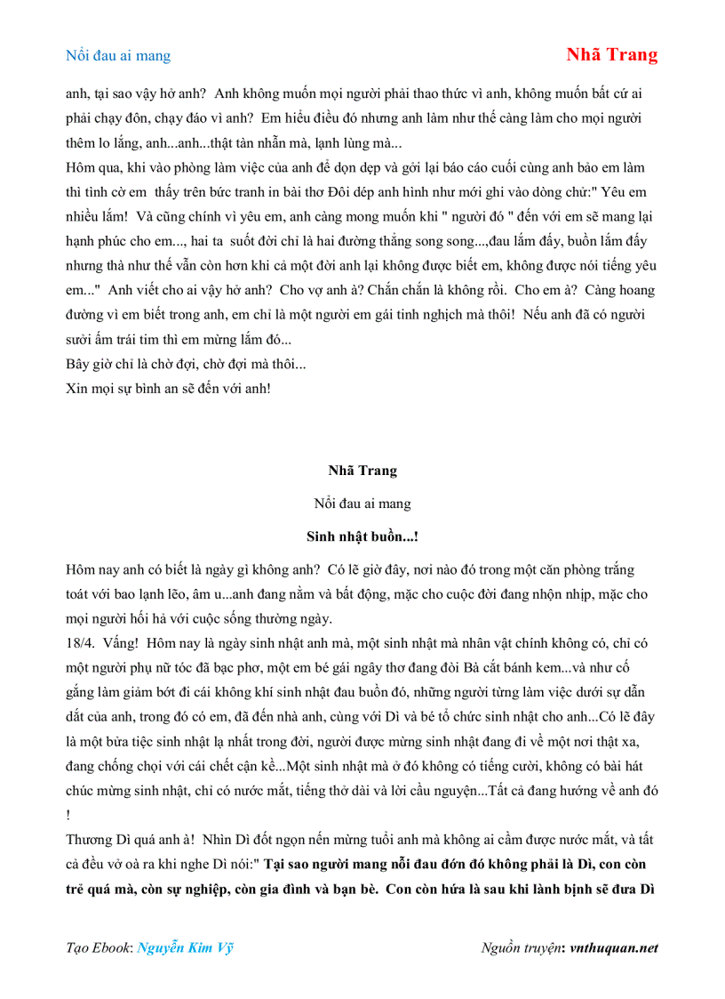 image for page Ebook Nổi đau ai mang Nhã Trang