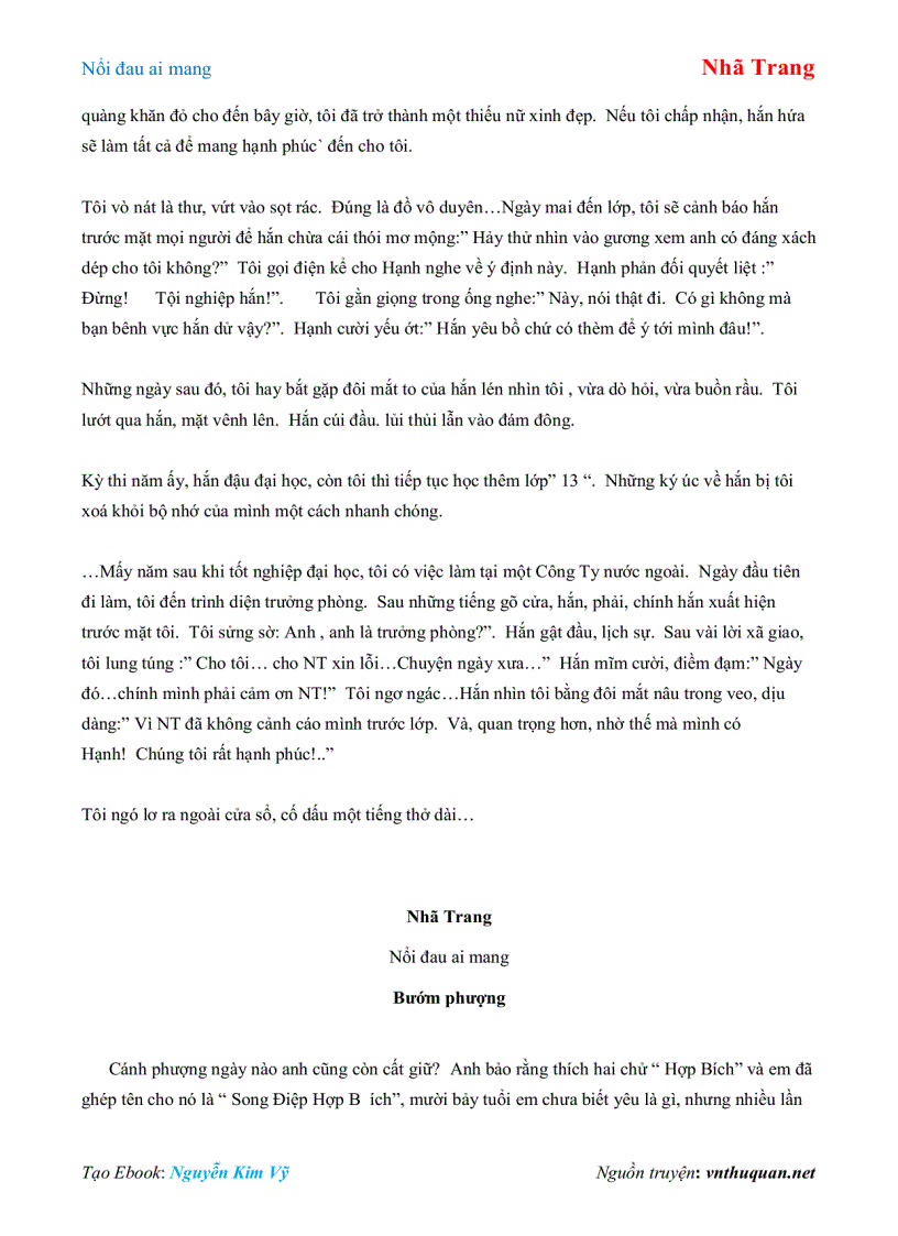 image for page Ebook Nổi đau ai mang Nhã Trang