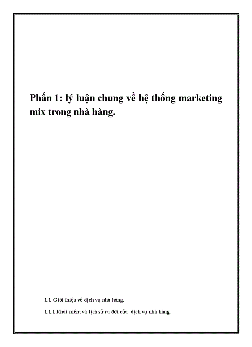 image for page Giải pháp marketing mix cho hoạt động kinh doanh của nhà hàng Khang Mỹ Lạc