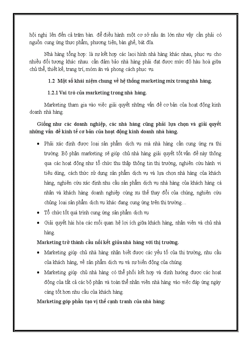 image for page Giải pháp marketing mix cho hoạt động kinh doanh của nhà hàng Khang Mỹ Lạc