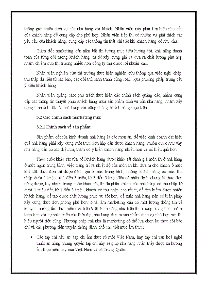 image for page Giải pháp marketing mix cho hoạt động kinh doanh của nhà hàng Khang Mỹ Lạc