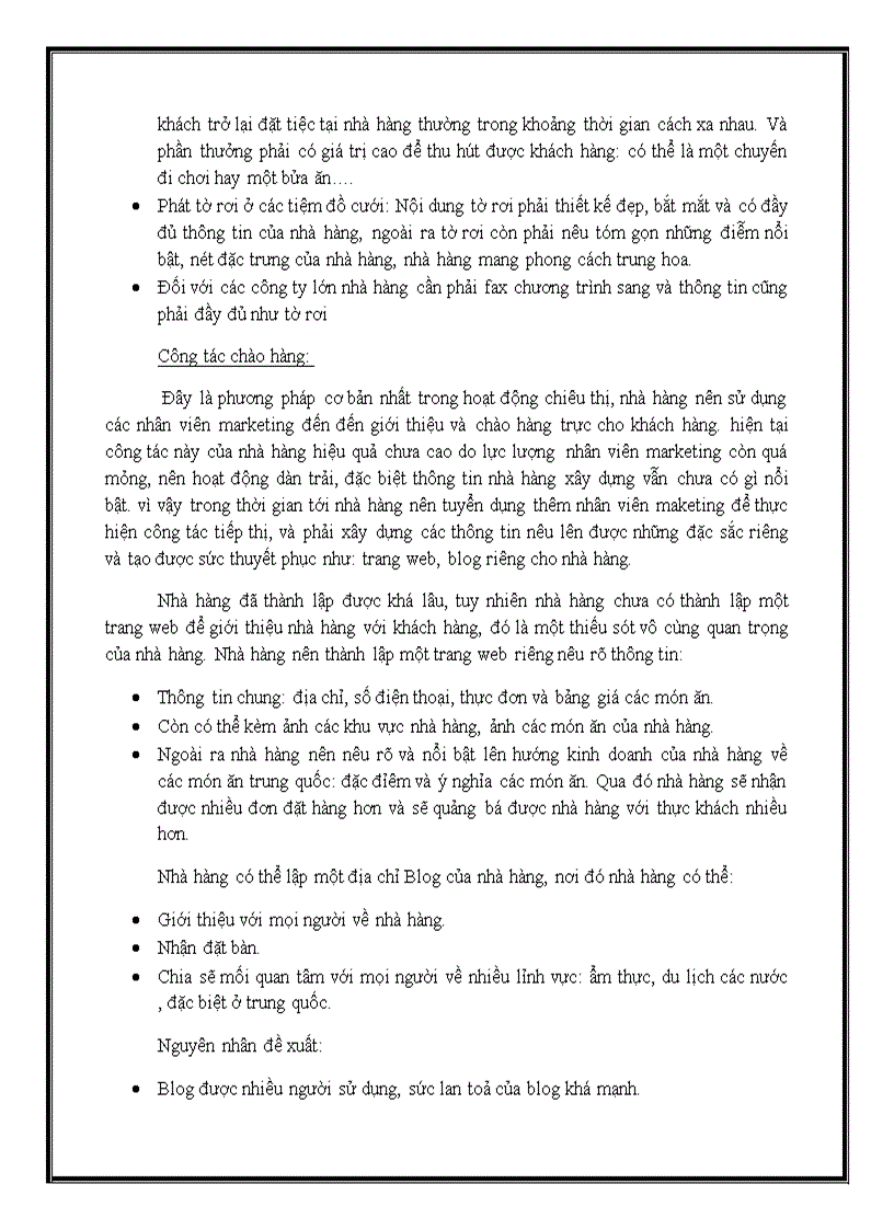 image for page Giải pháp marketing mix cho hoạt động kinh doanh của nhà hàng Khang Mỹ Lạc