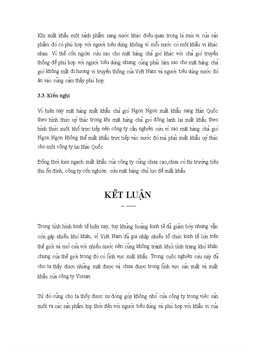 image for page Phân tích thực trạng kinh doanh xuất khẩu chả giò của công ty TNHH Một Thành Viên Việt Nam Kỹ Nghệ Súc Sản Vissan và các giải pháp thúc đẩy xuất khẩu chả giò