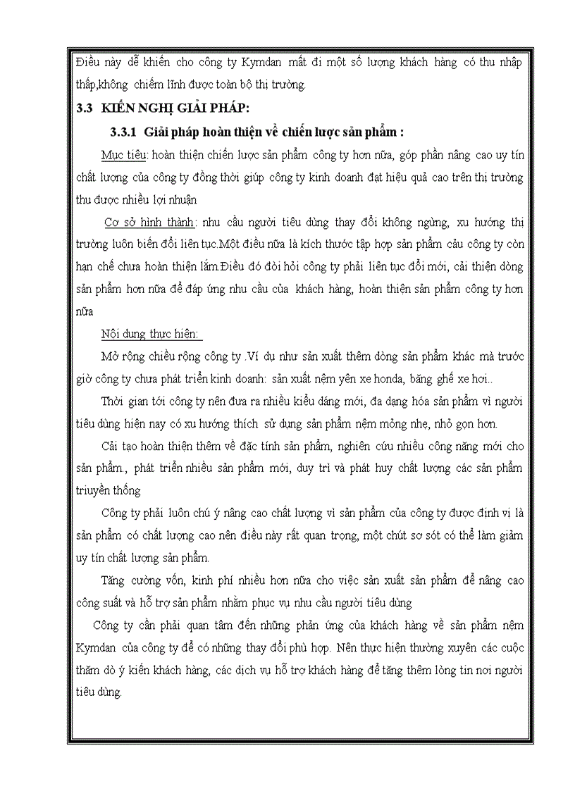 image for page Phân tích chiến lược sản phẩm công ty KYMDAN