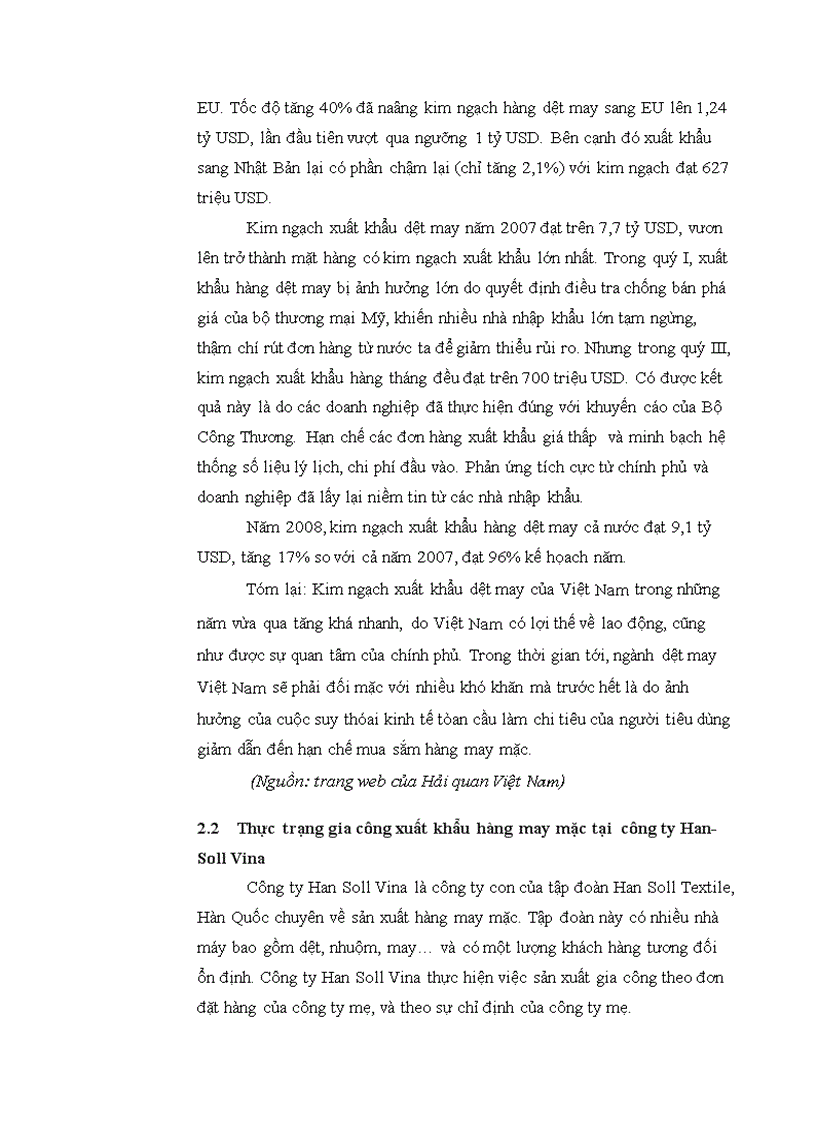 image for page Quy trình tổ chức thực hiện hợp đồng gia công xuất khẩu hàng may mặc tại công ty 1