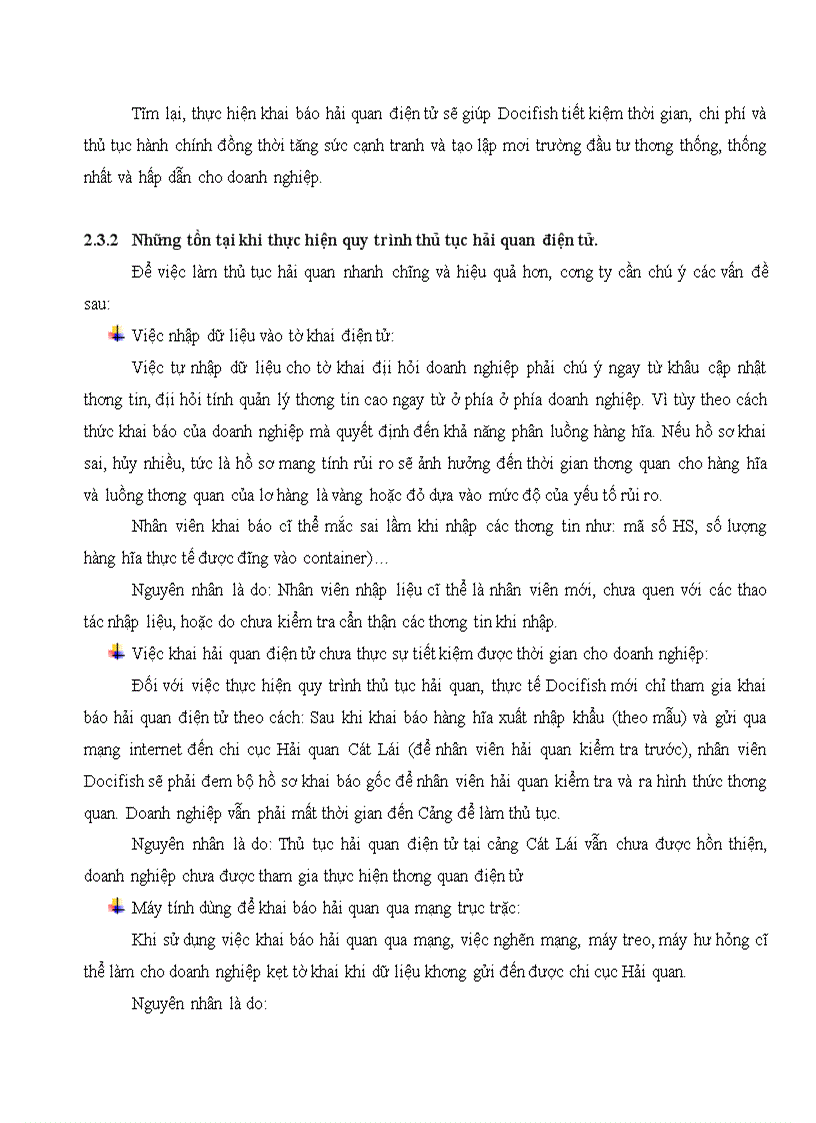 image for page Quy trình thủ tục hải quan điện tử đối với hàng thủy sản xuất khẩu tại chi cục hải quan cảng cát lái của chi nhánh công ty cổ phần docimexco docifish thực trạng và giải pháp
