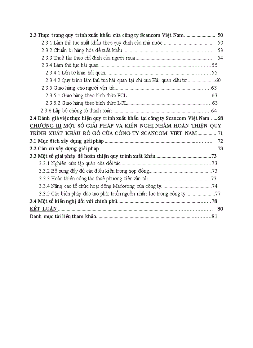 image for page Nghiên cứu quy trình xuất khẩu của công ty tnhh scancom việt nam và các giải pháp hoàn thiện quy trình