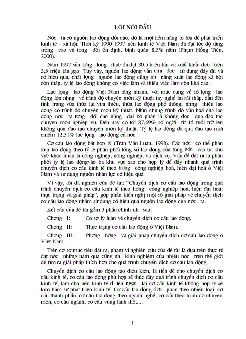 image for page Chuyển dịch cơ cấu lao động trong quá trình chuyển dịch cơ cấu kinh tế theo hướng công nghiệp hoá hiện đại hoá thực trạng và giải pháp