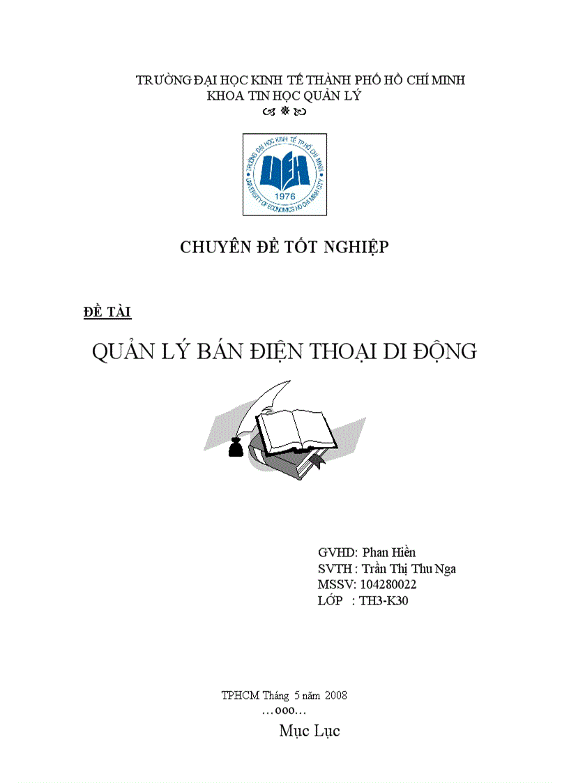 image for page Quản lý bán điện thoại di động tại công ty dịch vụ bưu chính viễn thống sài gòn