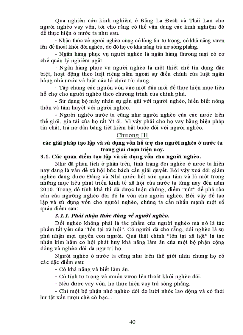 image for page Tạo lập và sử dụng vốn cho người nghèo thực trạng giải pháp