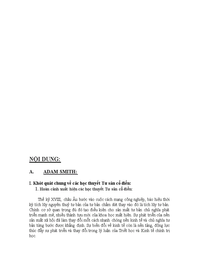image for page Các lý thuyết kinh tế của Adam Smith