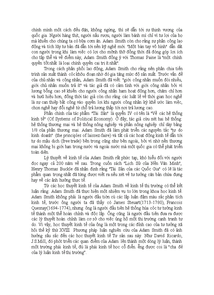 image for page Các lý thuyết kinh tế của Adam Smith