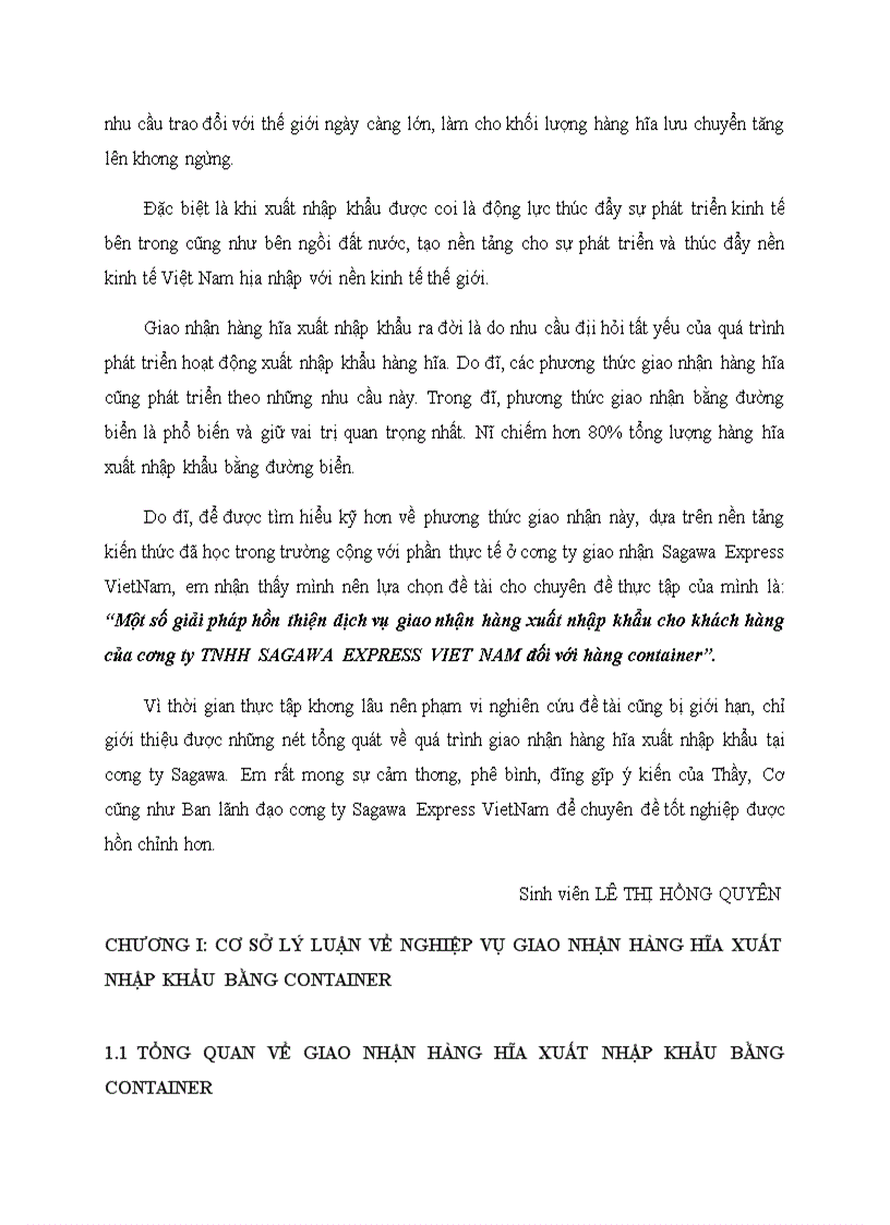 image for page Một số giải pháp hoàn thiện dịch vụ giao nhận hàng xuất nhập khẩu cho khách hàng của công ty tnhh sagawa đối với hàng container 1