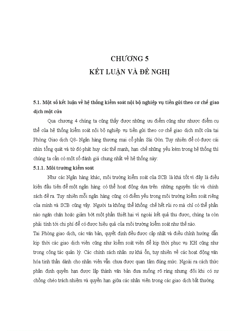 image for page Kiểm soát nội bộ nghiệp vụ tiền gửi theo cơ chế giao dịch một cửa tại ngân hàng thương mại cổ phần sài gòn phòng giao dịch q8