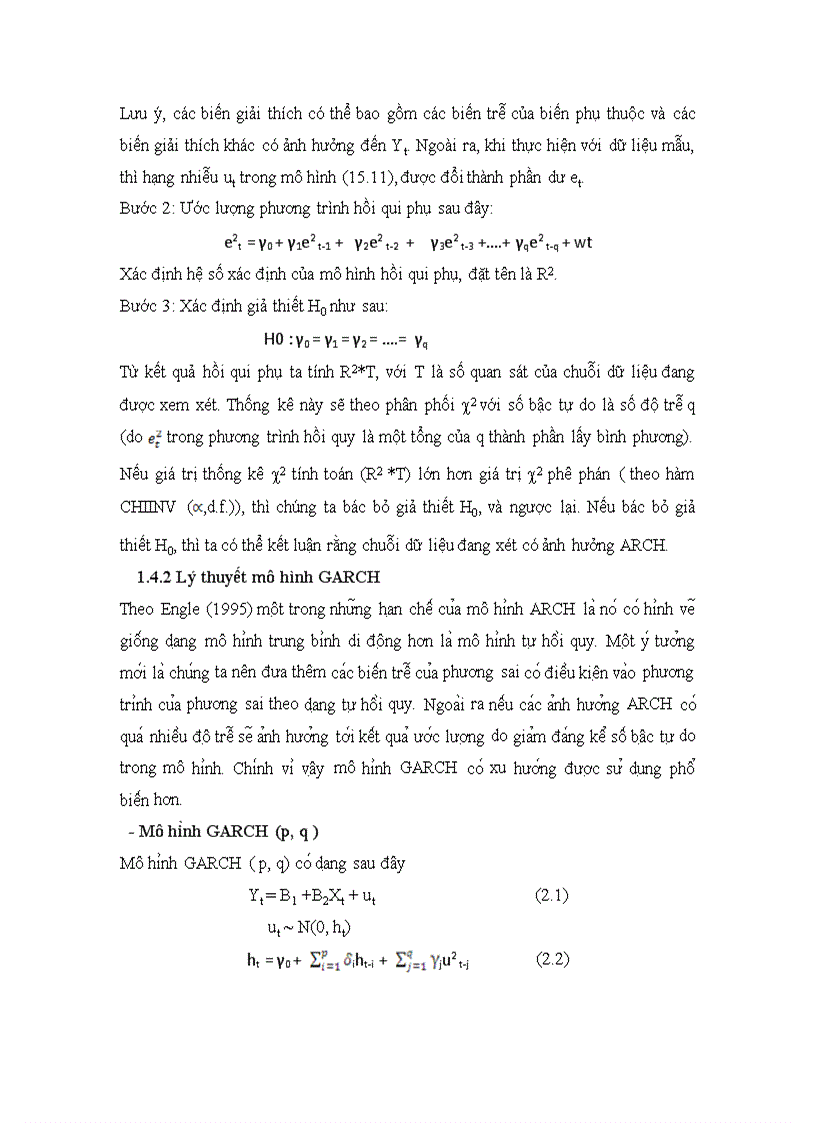 image for page Phân tích các nhân tố tác động và dự báo giá vàng việt nam kiểm định tính hiệu quả của yếu tố thông tin trên thị trường vàng tiếp cận bằng mô hình vởi phương pháp hồi quy hai bước và các dạng mô hình arch garch