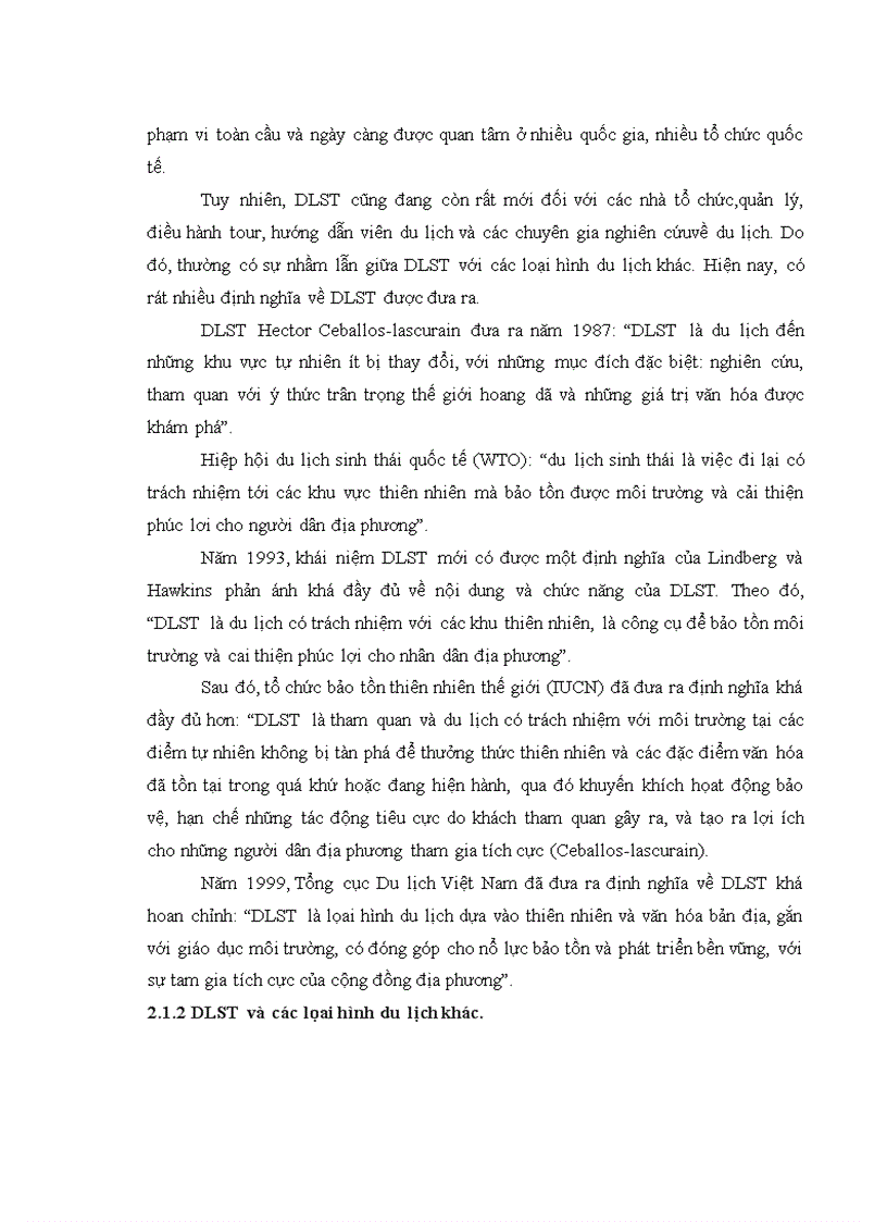 image for page Đánh giá hiện trạng và tác động của hoạt động du lịch ảnh hưởng đến các thành phần môi trường và đề xuất các biện pháp giảm thiểu tại khu du lịch sinh thái Vàm Sát