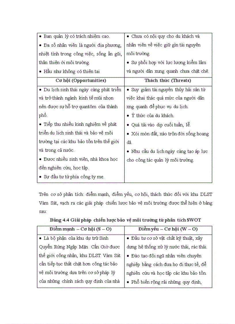 image for page Đánh giá hiện trạng và tác động của hoạt động du lịch ảnh hưởng đến các thành phần môi trường và đề xuất các biện pháp giảm thiểu tại khu du lịch sinh thái Vàm Sát
