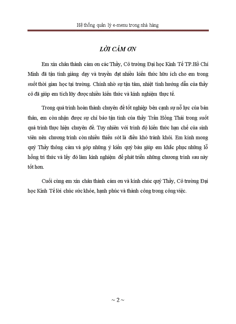 image for page Hệ thống quản lý e menu trong nhà hàng