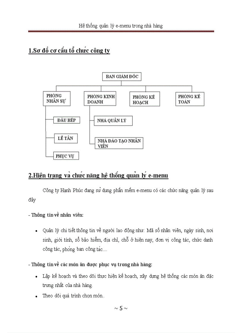 image for page Hệ thống quản lý e menu trong nhà hàng