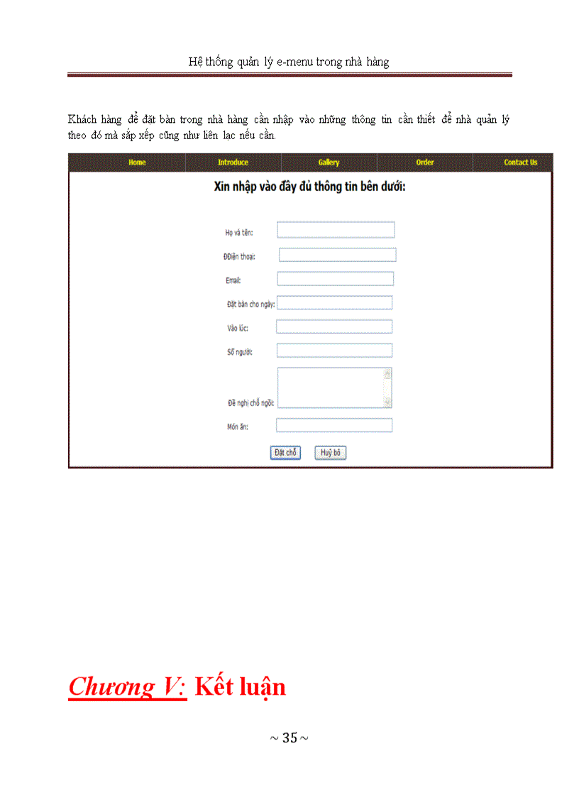 image for page Hệ thống quản lý e menu trong nhà hàng
