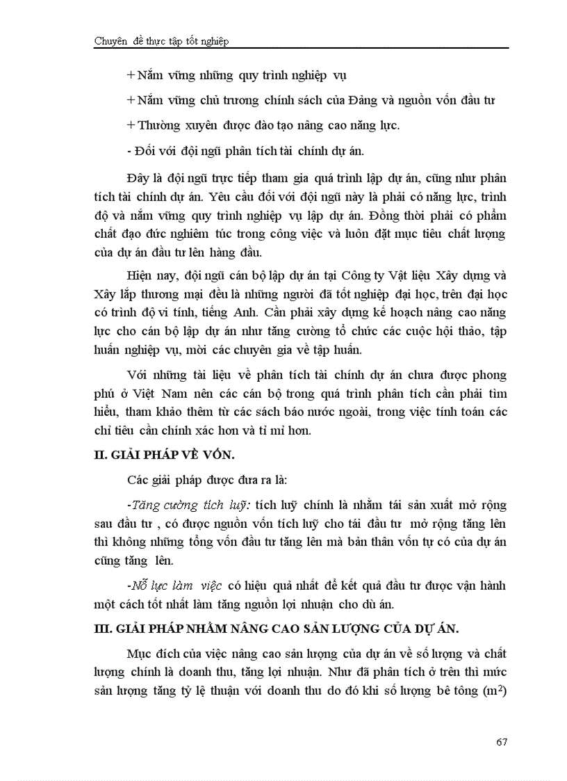 image for page Phân tích dự án đầu tư xây dựng tổ hợp sản xuất bê tông thương phẩm và bê tông đúc sẵn của Công ty vật liệu xây dựng và xây lắp thương mại Bộ thương mại