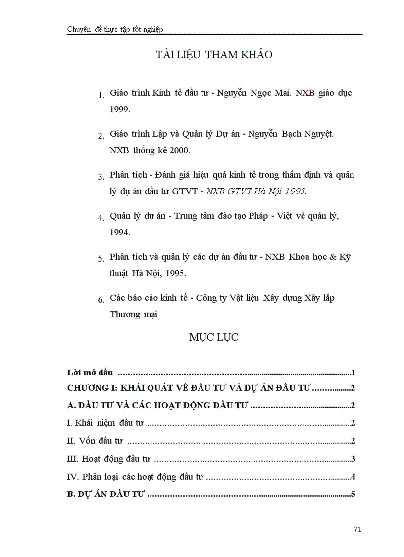 image for page Phân tích dự án đầu tư xây dựng tổ hợp sản xuất bê tông thương phẩm và bê tông đúc sẵn của Công ty vật liệu xây dựng và xây lắp thương mại Bộ thương mại