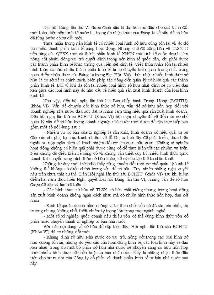 image for page Vai trò của chế độ sở hữu đối với sự hình thành và phát triển nền kinh tế thị trường định hướng xhcn ở nước ta