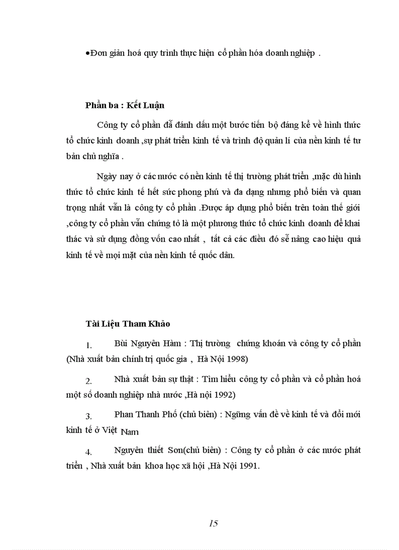 image for page Công ty cổ phần và vai trò của nó trong sự phát triển kinh tế ở nước ta hiện nay