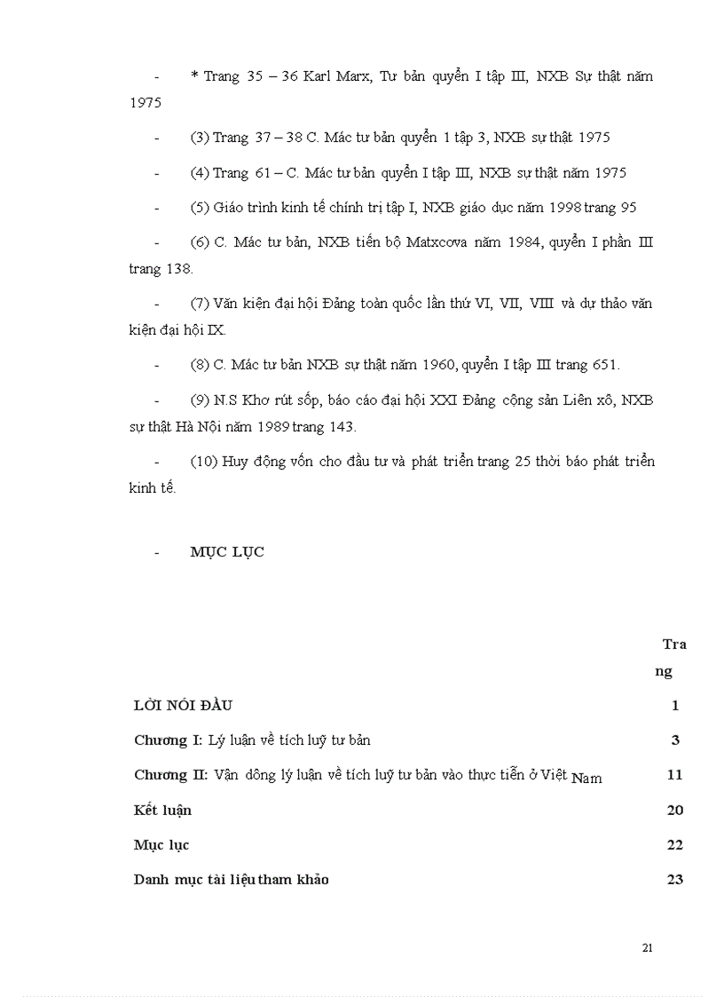 image for page Vận dụng lý luận về tích luỹ tư bản vào thực tiễn ở Việt Nam