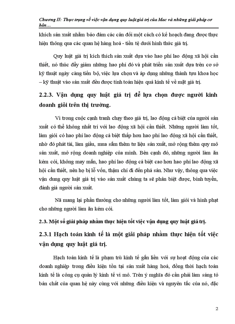 image for page Thực trạng về việc vận dụng quy luật giá trị và những giải pháp cơ bản để thực hiện tốt quy luật giá trị ở nước ta