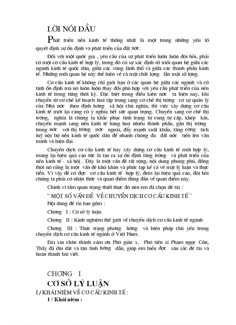image for page Thực trạng phương hướng và biện pháp chủ yếu trong chuyển dịch cơ cấu kinh tế ngành ở Việt Nam