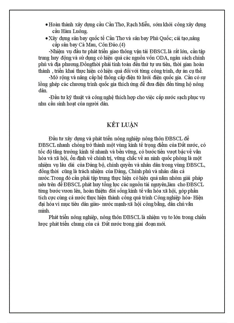image for page Vai trò của nông nghiệp và nông thôn đồng bằng Sông Cửu Long trong sự phát triển kinh tế của đất nước