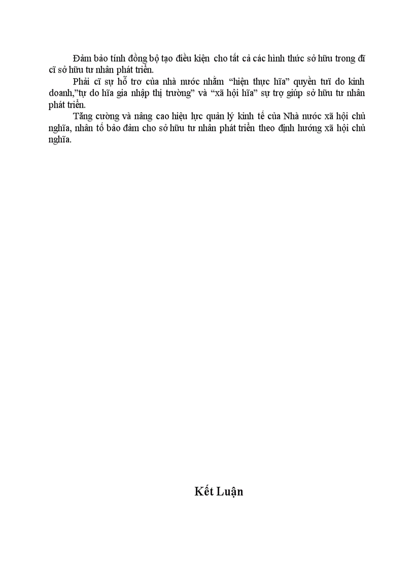 image for page Đặc điểm và vai trò của sở hữu tư nhân trong nền kinh tế thị trường định hướng xhcn