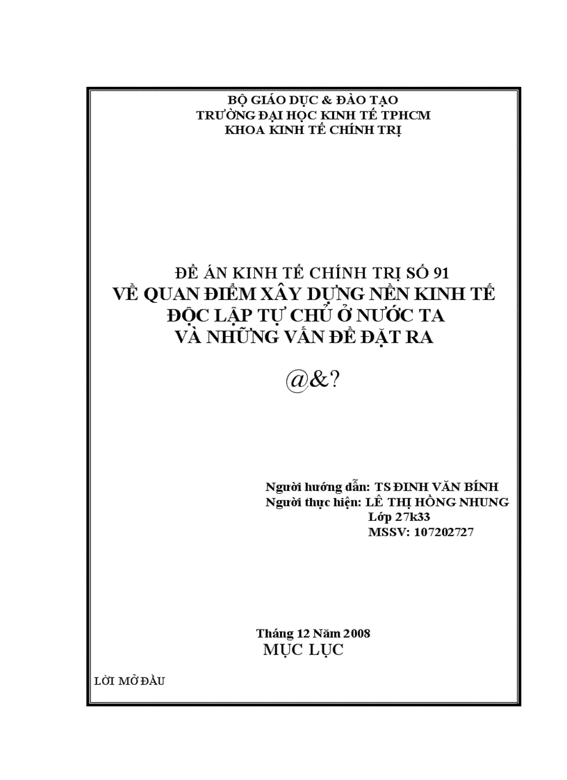 image for page Về quan điểm xây dựng nền kinh tế độc lập tự chủ ở nước ta và những vấn đề đặt ra 1