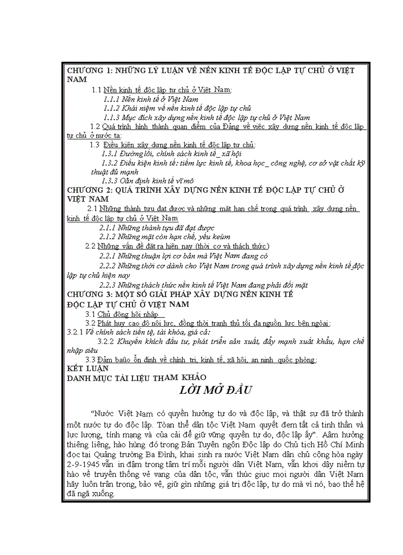 image for page Về quan điểm xây dựng nền kinh tế độc lập tự chủ ở nước ta và những vấn đề đặt ra 1