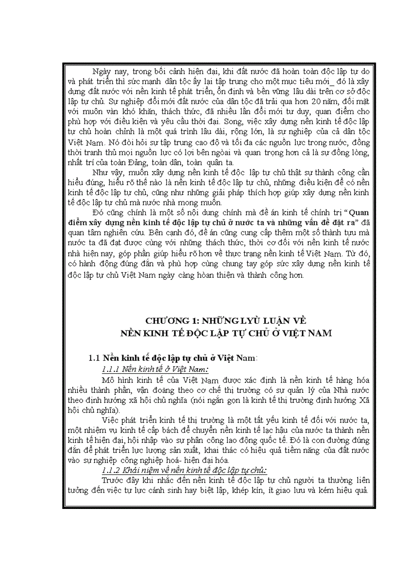 image for page Về quan điểm xây dựng nền kinh tế độc lập tự chủ ở nước ta và những vấn đề đặt ra 1