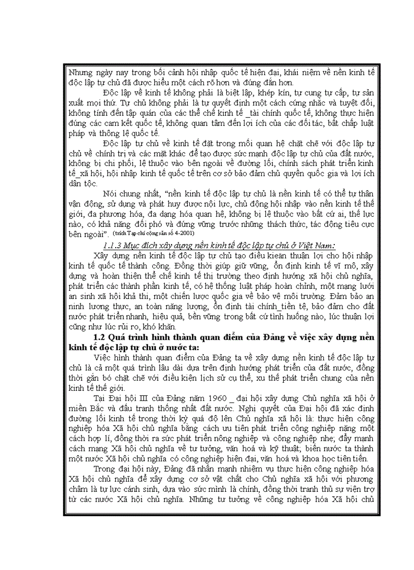 image for page Về quan điểm xây dựng nền kinh tế độc lập tự chủ ở nước ta và những vấn đề đặt ra 1