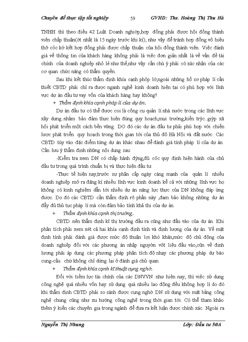 image for page Hoàn thiện công tác thẩm định dự án đầu tư vay vốn của các DNVVN tại Ngân hàng thương mại cổ phần Bắc Á chi nhánh Kim Liên