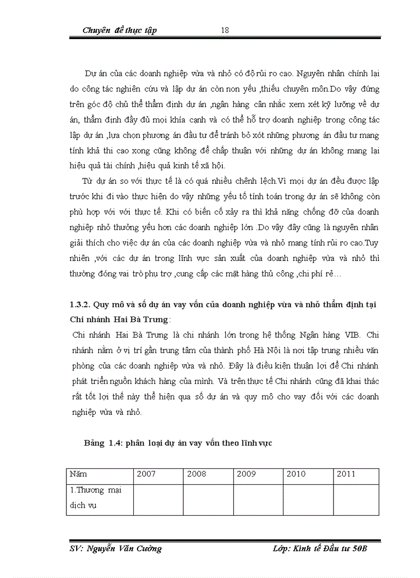 image for page Hoàn thiện công tác thẩm định trong dự án vay vốn của doanh nghiệp vừa và nhỏ tại Ngân hàng VIB Chi nhánh Hai Bà Trưng