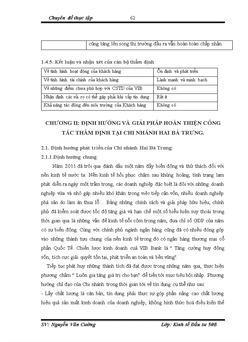 image for page Hoàn thiện công tác thẩm định trong dự án vay vốn của doanh nghiệp vừa và nhỏ tại Ngân hàng VIB Chi nhánh Hai Bà Trưng