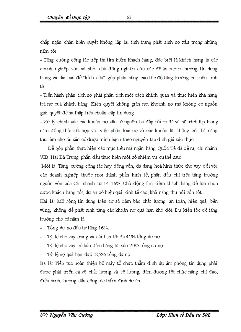image for page Hoàn thiện công tác thẩm định trong dự án vay vốn của doanh nghiệp vừa và nhỏ tại Ngân hàng VIB Chi nhánh Hai Bà Trưng
