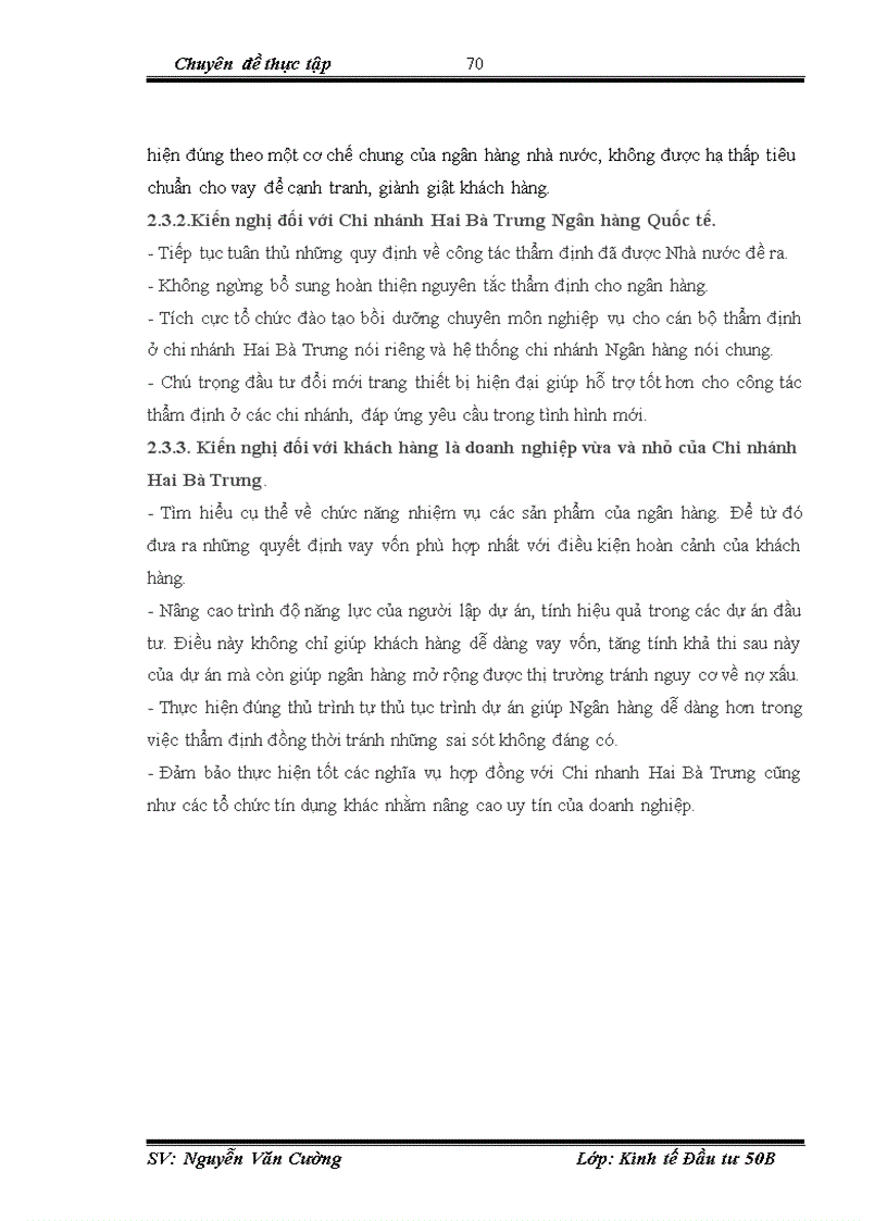 image for page Hoàn thiện công tác thẩm định trong dự án vay vốn của doanh nghiệp vừa và nhỏ tại Ngân hàng VIB Chi nhánh Hai Bà Trưng