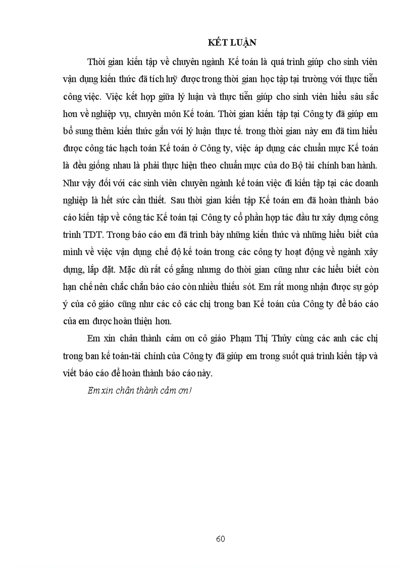 image for page Đánh giá thực trạng tổ chức kế toán tại Công ty Cổ phần hợp tác đầu tư xây dựng công trình TDT